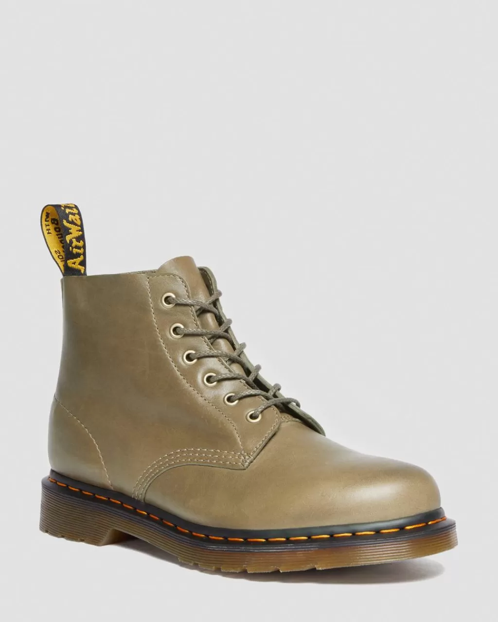 Best Sale Dr Martens 101 Unbound-Ankelstøvler I Carrara-Laeder Olive Carrara30886352