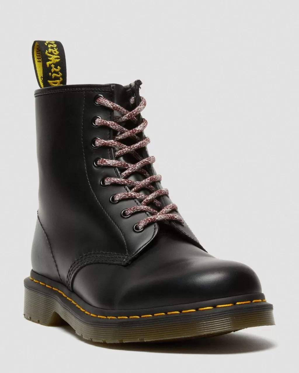 Best Sale Dr Martens 140Cm Runde Melerede Snørebånd (8-10 Snorehuller) Red Polyesterad032601