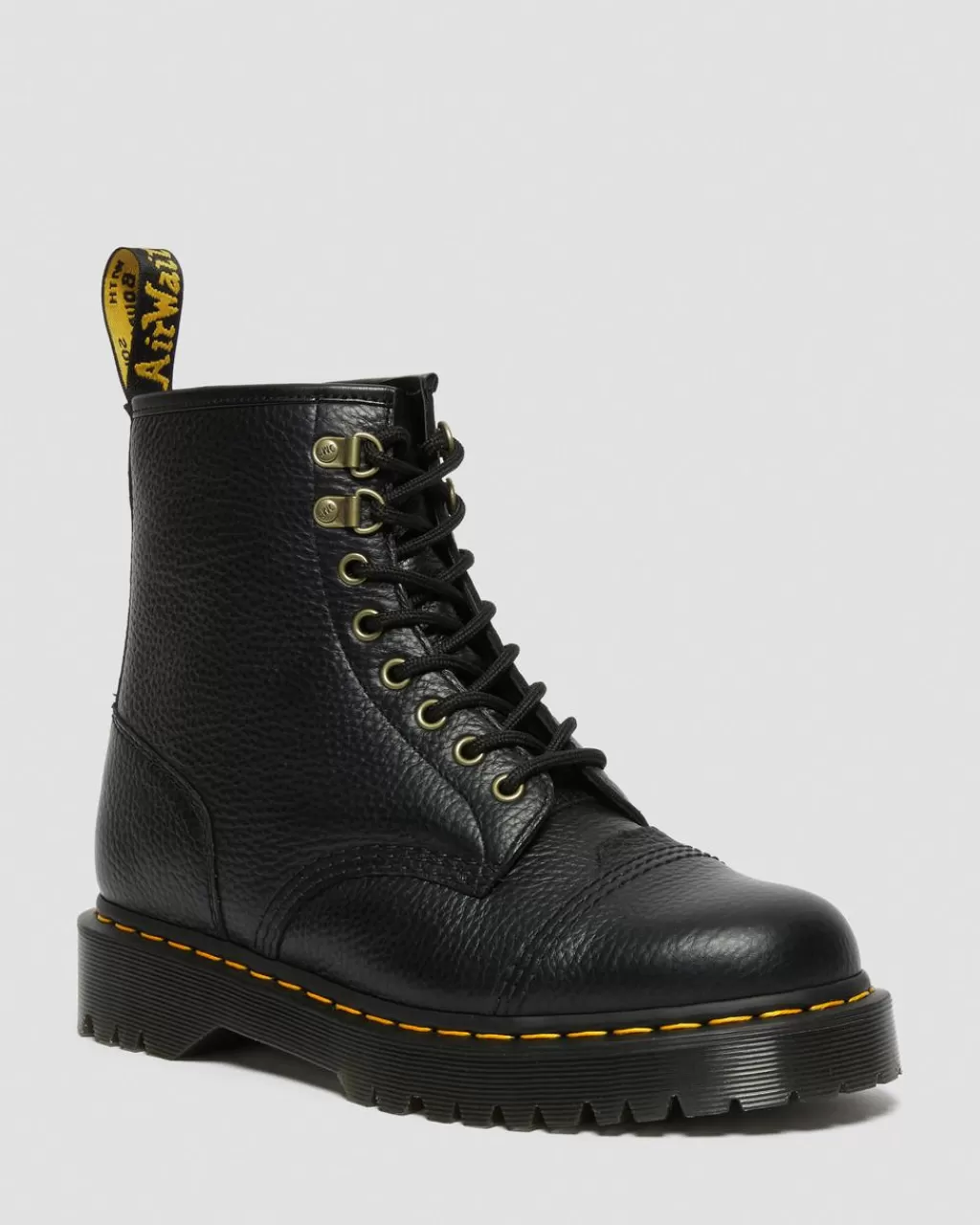 Store Dr Martens 1460 Bex Snørestøvler I Laeder Med Imiteret Pelsforing Black Milled Nappa27960001