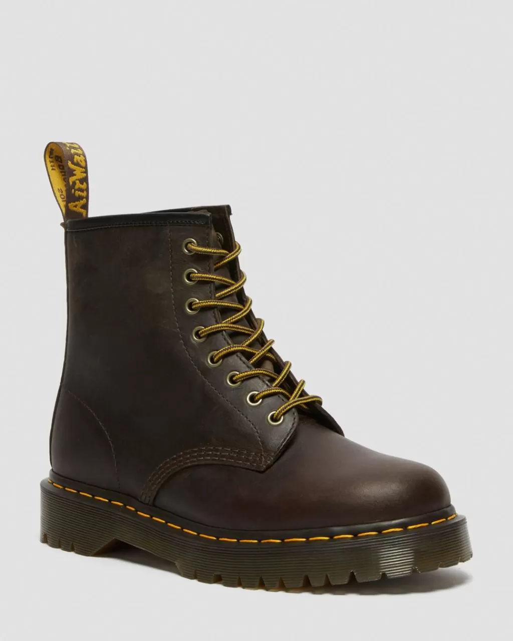 Best Sale Dr Martens 1460 Bex-Snørestøvler I Crazy Horse-Laeder Dark Brown Crazy Horse+Pu27894201