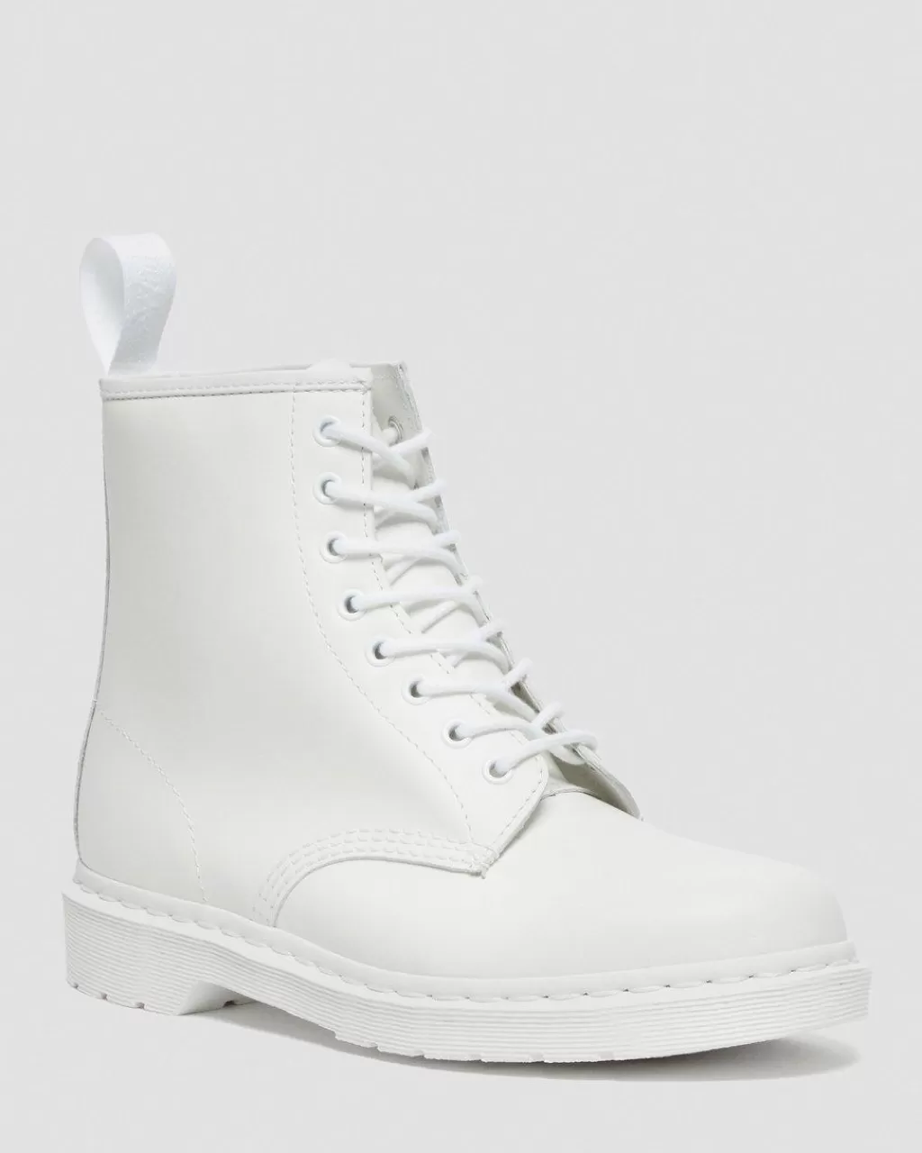 Sale Dr Martens 1460 Mono-Snørestøvler White Smooth14357100