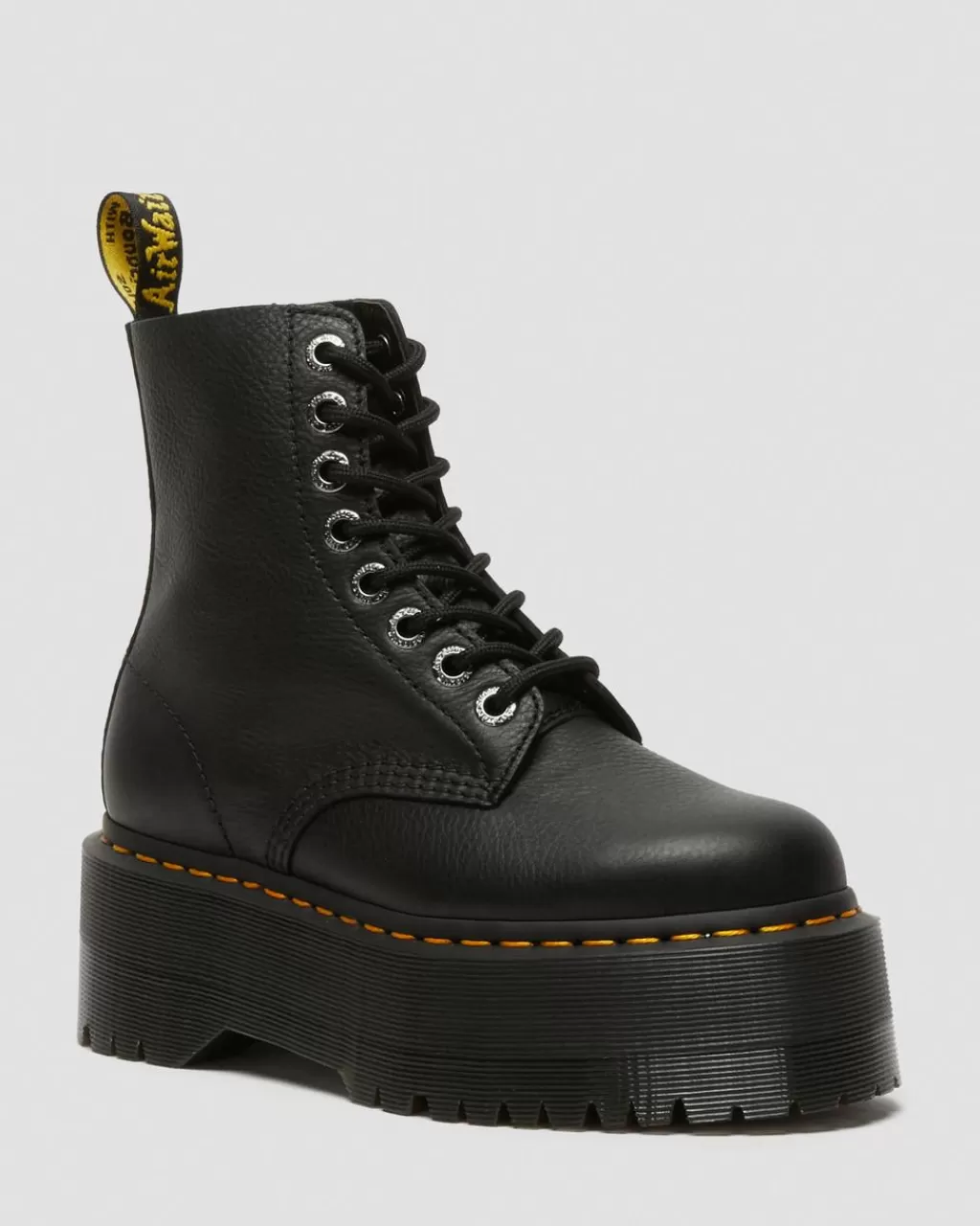 New Dr Martens 1460 Pascal Max-PlatformStøvler I Laeder Black Pisa26925001