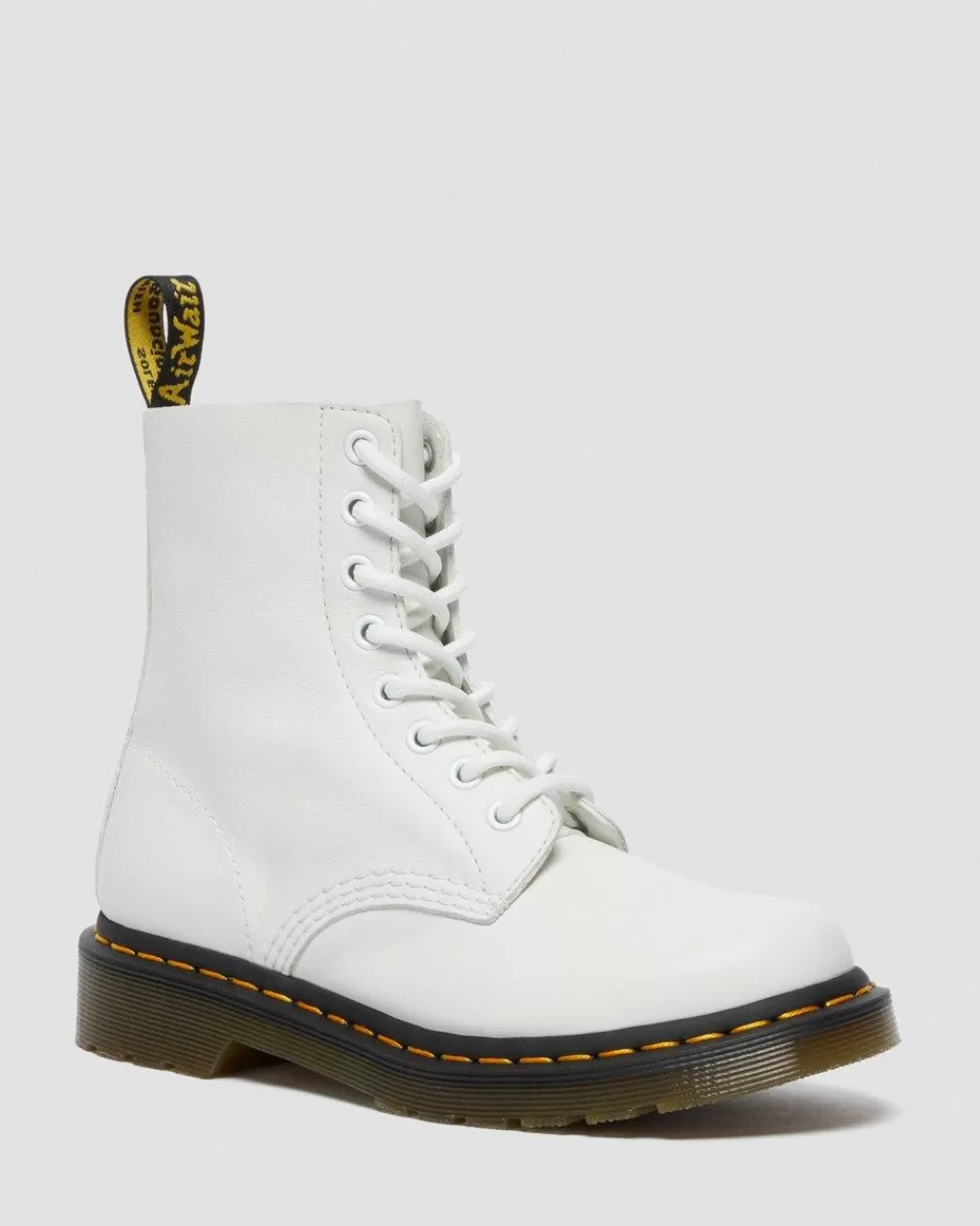 Store Dr Martens 1460 Pascal-Snørestøvler I Virginia-Laeder White Virginia26802543