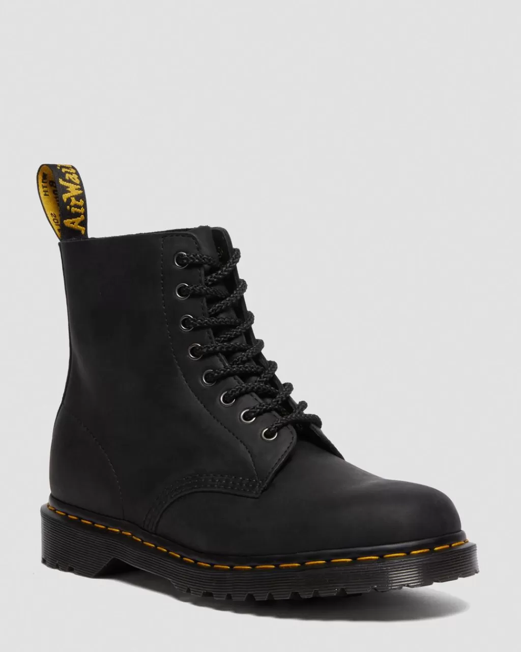 Store Dr Martens 1460 Pascal-Snørestøvler I Waxed Full Grain-Laeder Black Waxed Full Grain30666001