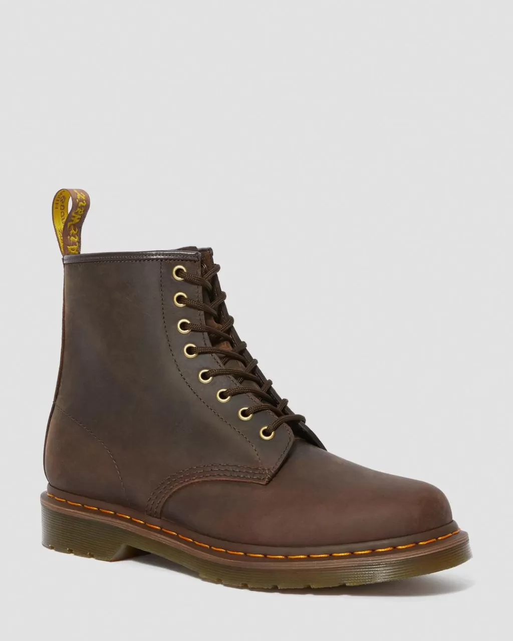 Store Dr Martens 1460-Snørestøvler I Crazy Horse-Laeder Dark Brown Crazy Horse+Pu11822203