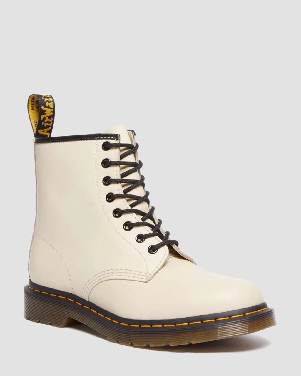 Cheap Dr Martens 1460-Snørestøvler I Smooth Laeder Parchment Beige Smooth30552292