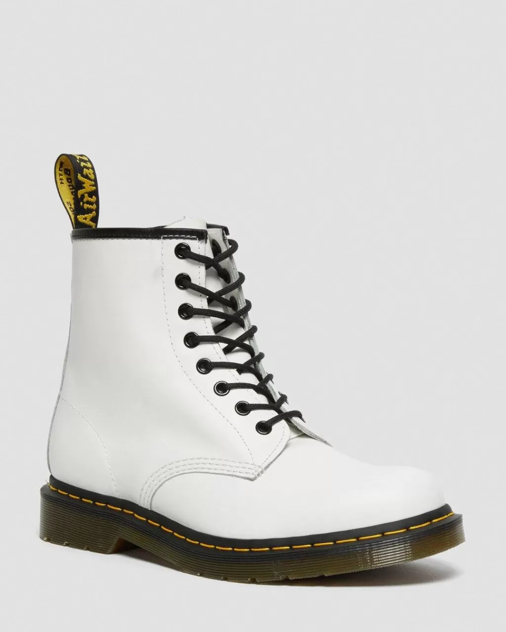 Hot Dr Martens 1460-Snørestøvler I Smooth Laeder White Smooth11822100