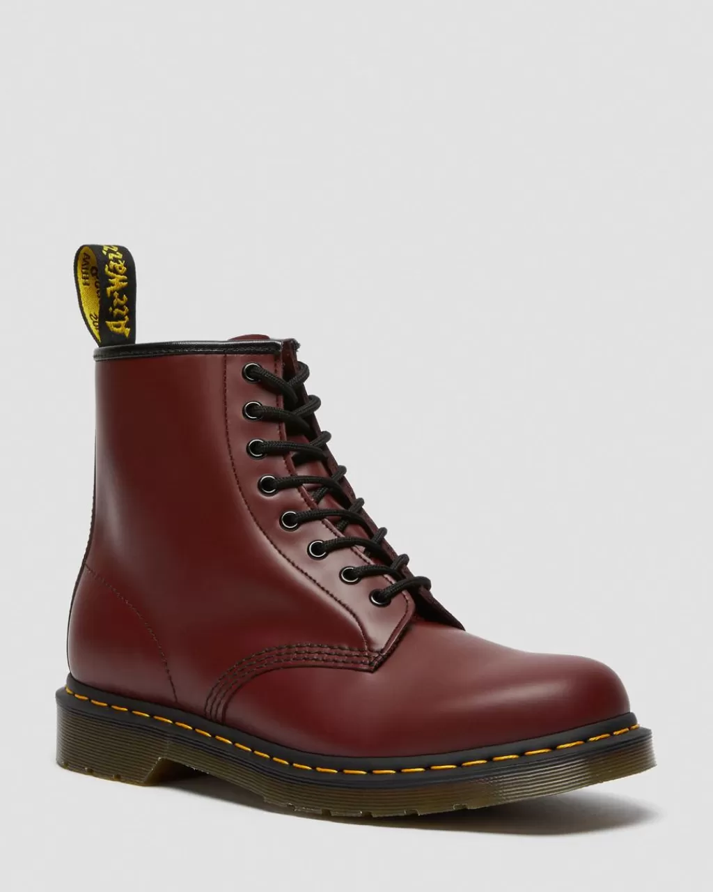 Store Dr Martens 1460-Snørestøvler I Smooth Laeder Cherry Red Smooth11822600