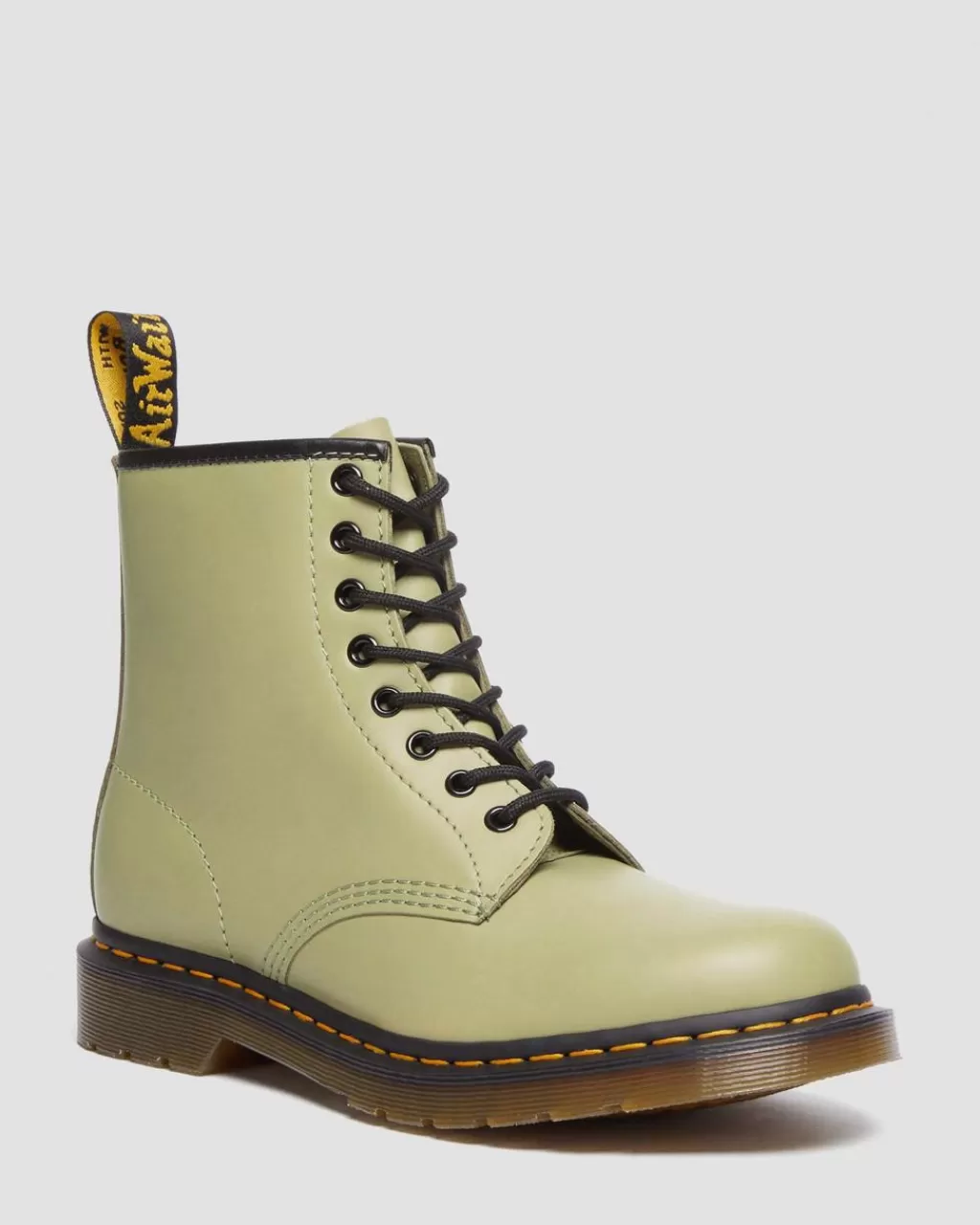 Flash Sale Dr Martens 1460-Snørestøvler I Smooth Laeder Pale Olive Smooth30552358