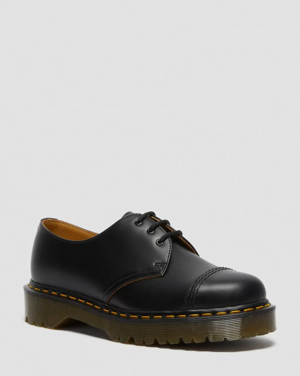 Clearance Dr Martens 1461 Bex Made In England Sko Med Takappe Black Vintage Smooth26787001