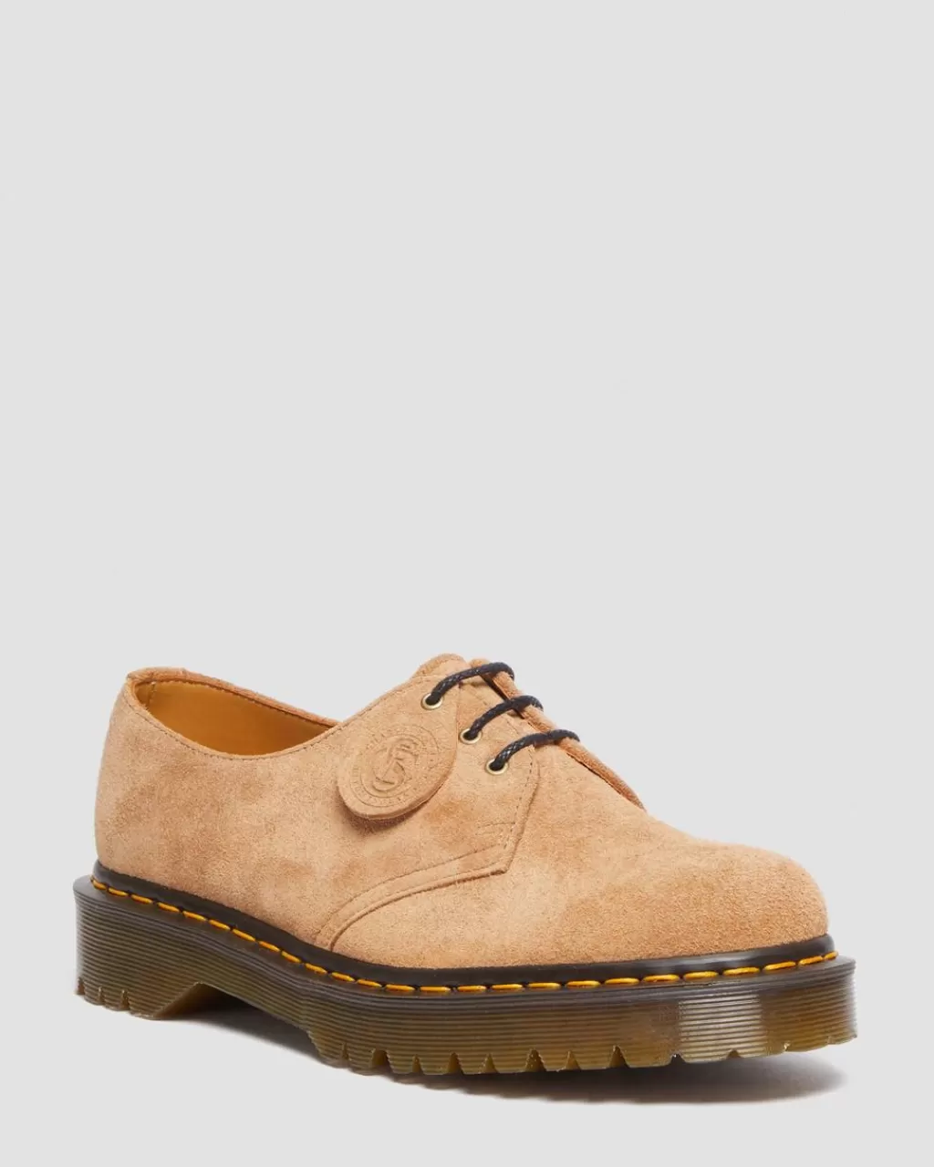 Cheap Dr Martens 1461 Bex Made In England Tufted-Sko I Ruskind Sandy Tan Tufted Suede30597291