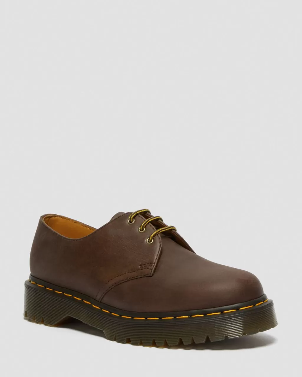 Cheap Dr Martens 1461 Bex Oxford-Sko I Crazy Horse-Laeder Dark Brown Crazy Horse+Pu27899201