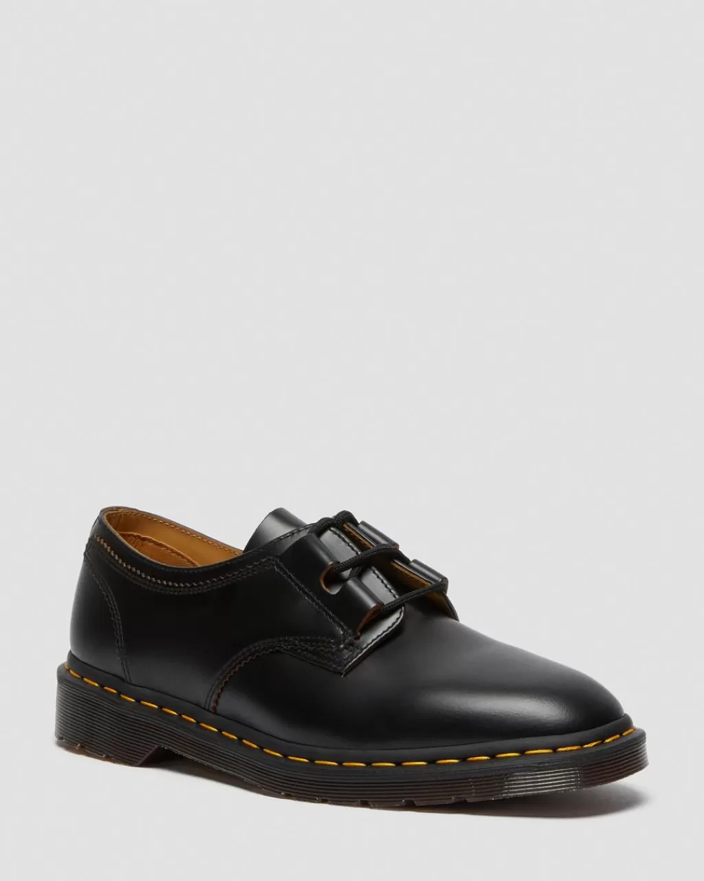 Discount Dr Martens 1461 Ghillie Laedersko Black Vintage Smooth22695001