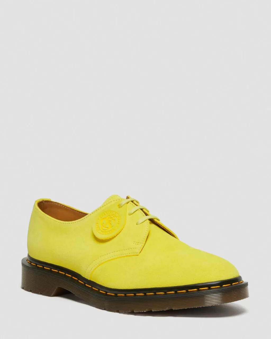 Hot Dr Martens 1461 Made In England Buck Sko I Ruskind Yellow Buck Suede27651752