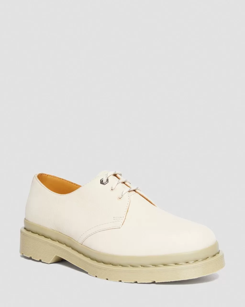 Outlet Dr Martens 1461 Mono Milled Nubuck Oxford-Sko I Laeder Parchment Beige Milled Nubuck Wp30664292