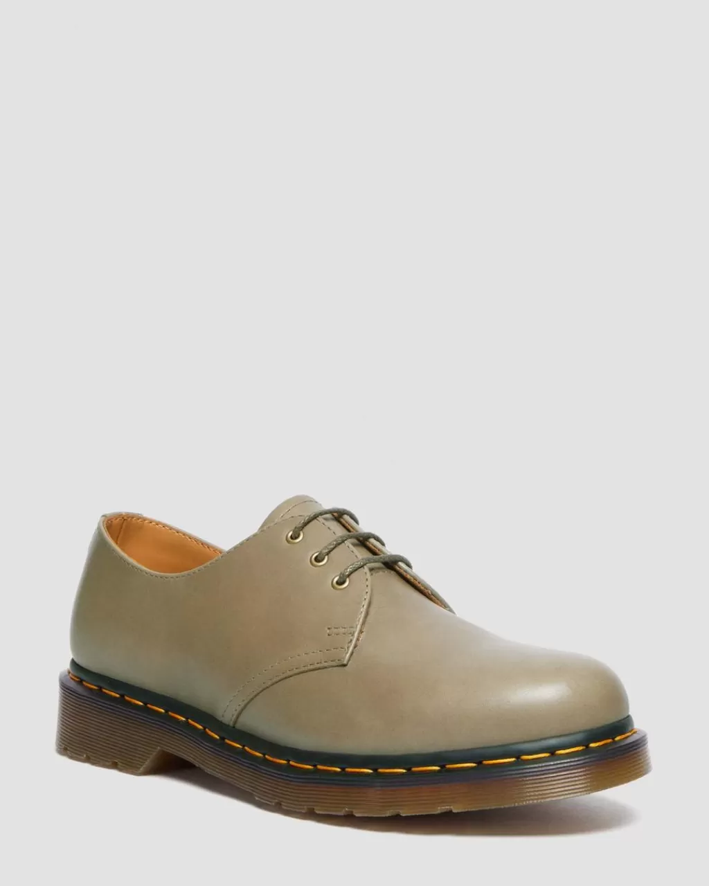 Cheap Dr Martens 1461 Oxford-Sko I Carrara-Laeder Olive Carrara30683352