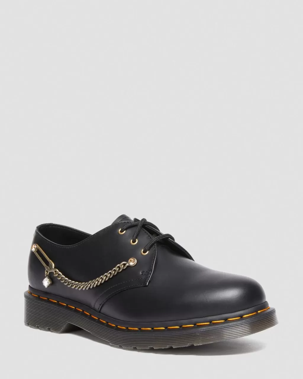 Cheap Dr Martens 1461 Udsmykket Med Krystaller Fra Swarovski®  Black Smooth28017001