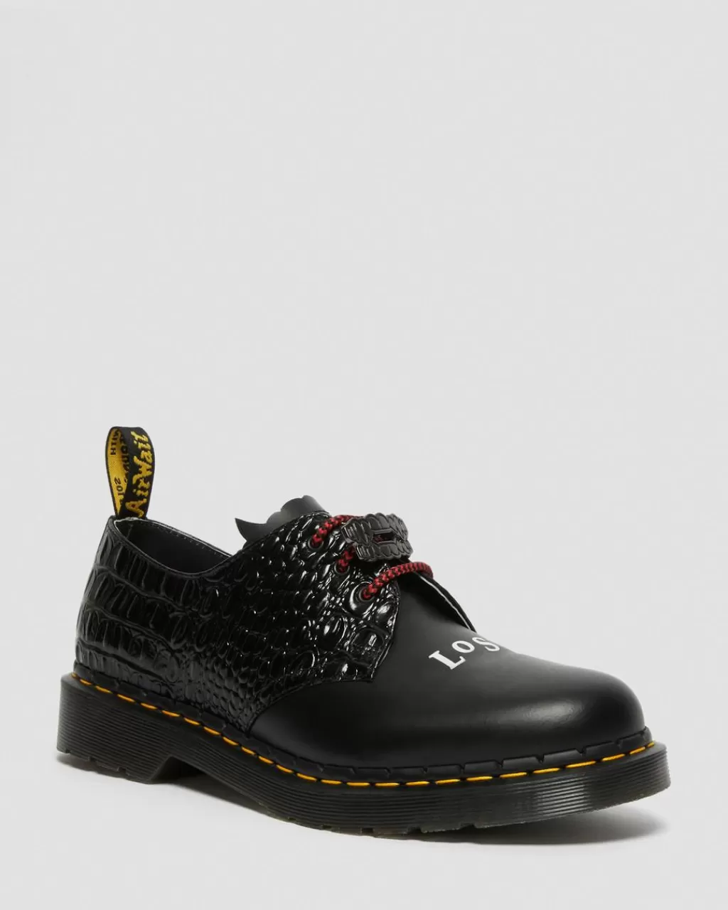 Shop Dr Martens 1461 Wb Lost Boys  Laedersko Black Smooth+New Vibrance Croco27941001