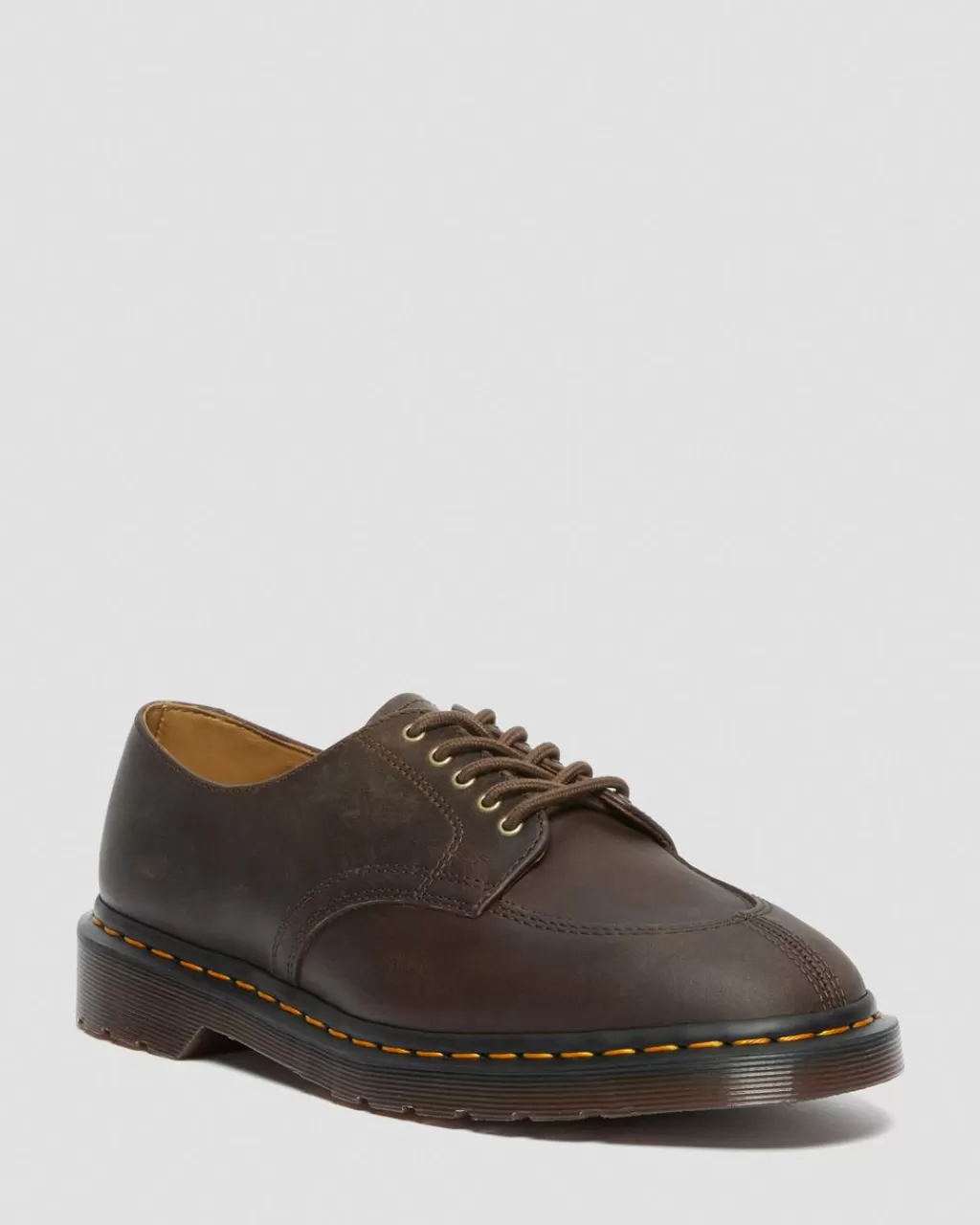 Outlet Dr Martens 2046 Crazy Horse Laedersko Dark Brown Crazy Horse+Pu27443201