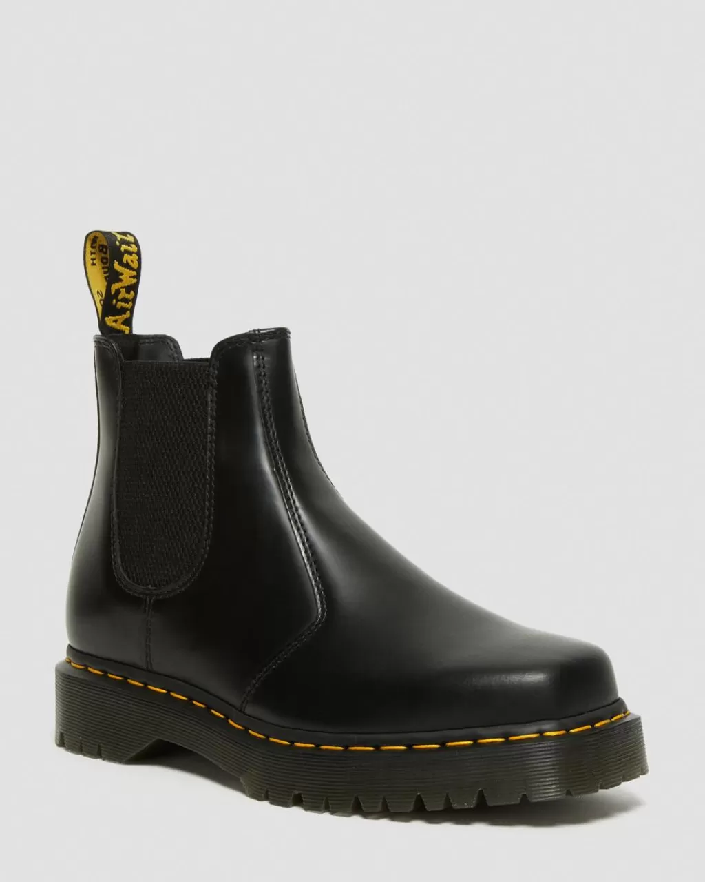 Shop Dr Martens 2976 Bex Squared Toe Chelsea Læderstøvler Black Polished Smooth27888001