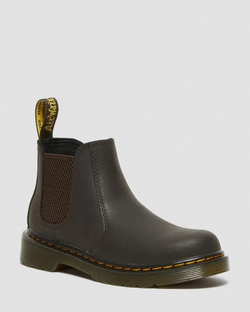 Online Dr Martens 2976 Junior Chelsea Læderstøvler Dark Brown Wildhorse Lamper25851207