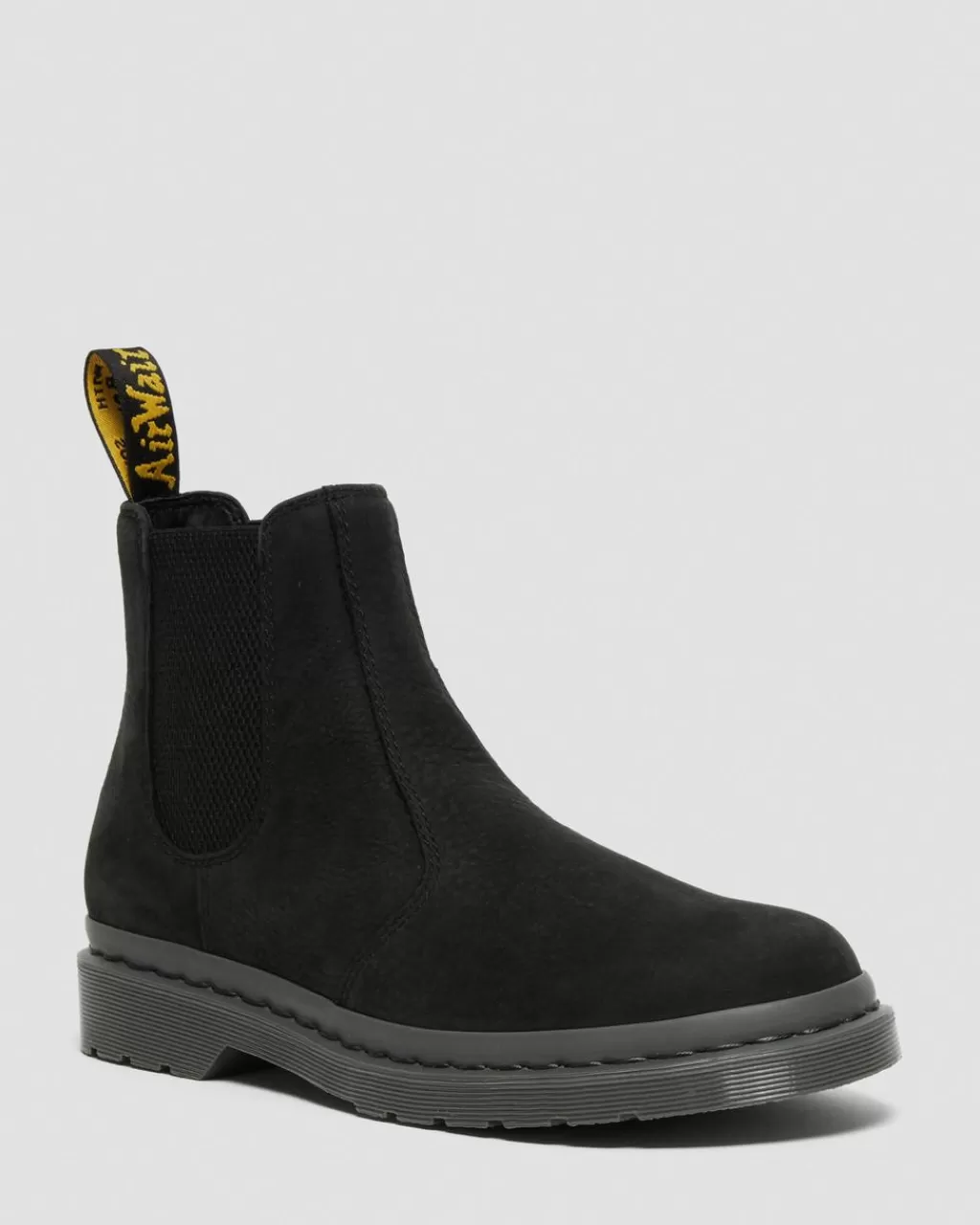 Sale Dr Martens 2976 Mono Milled Nubuck Chelsea-Støvler I Laeder Black Milled Nubuck Wp27674001