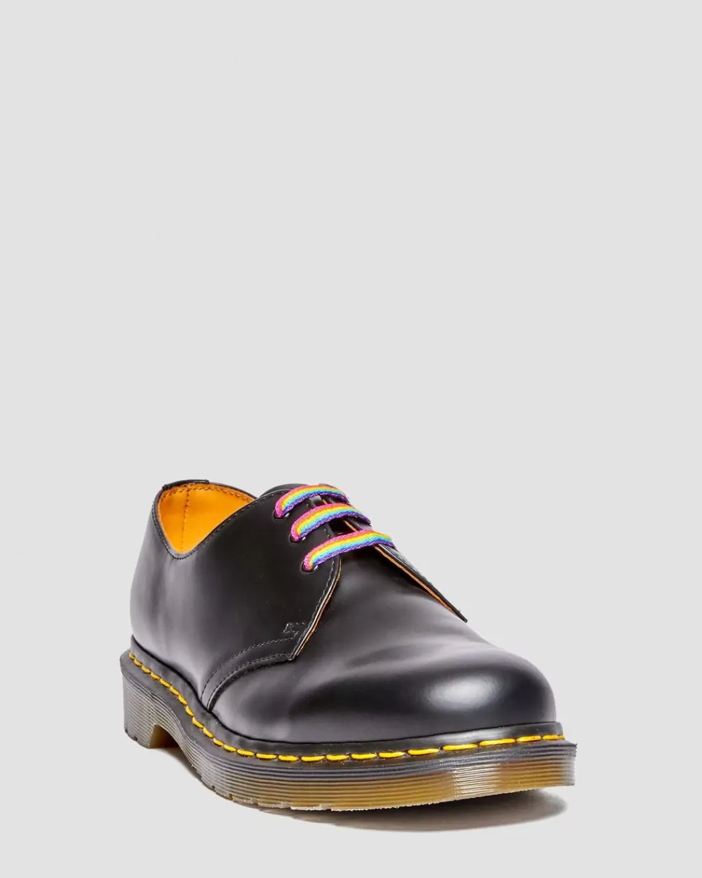 Clearance Dr Martens 65Cm Flade Snørebånd (3 Snorehuller) Rainbow Polyesterad070980