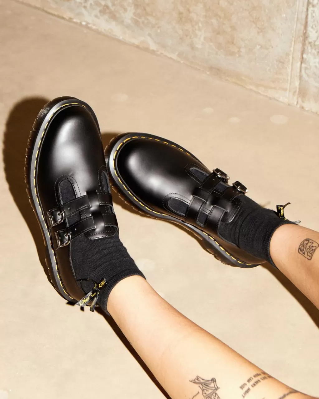 Fashion Dr Martens 8065 Ii Bex Mary Jane-Platformsko I Smooth Laeder Black Smooth30792001