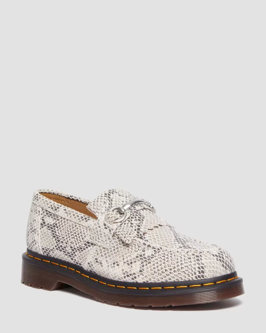 Clearance Dr Martens Adrian Snaffle-Loafers I Ruskind Med Pythonmonster Sand+Black Python Print Suede30616296