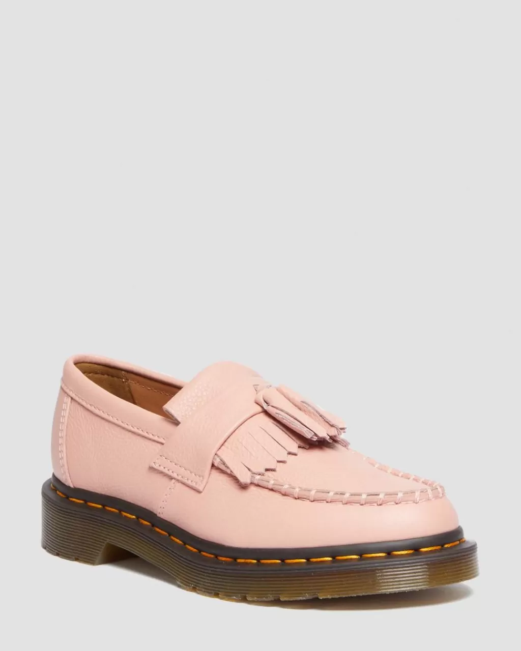 Flash Sale Dr Martens Adrian-Loafers I Virginia-Laeder Med Kvast Peach Beige Virginia22760329