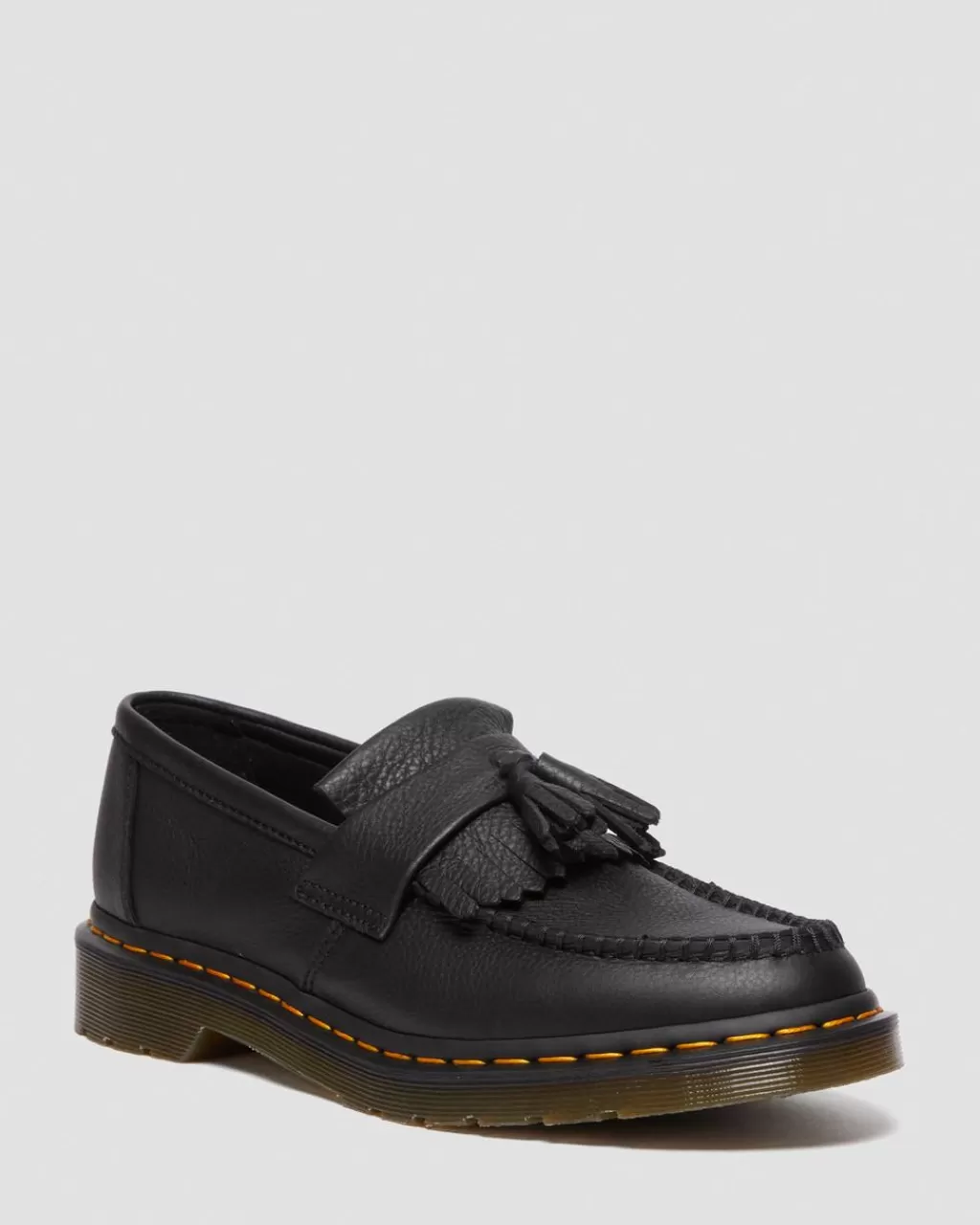 Hot Dr Martens Adrian-Loafers I Virginia-Laeder Med Kvast Black Virginia22760001