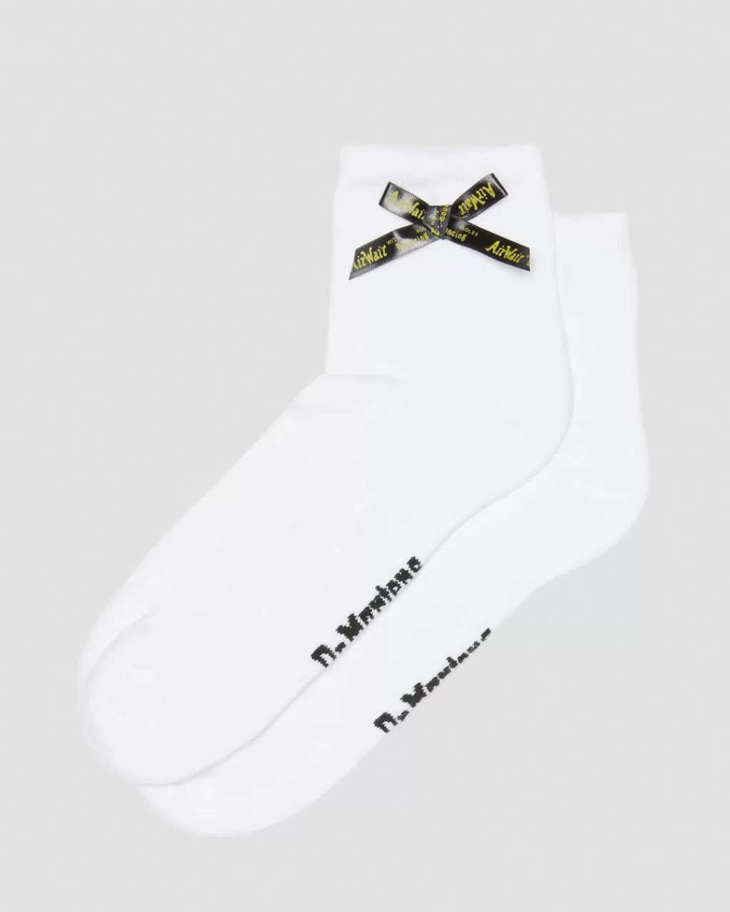 Hot Dr Martens Ankle Bow-Sokker I Bomuldsblanding White Cotton Blendad044101