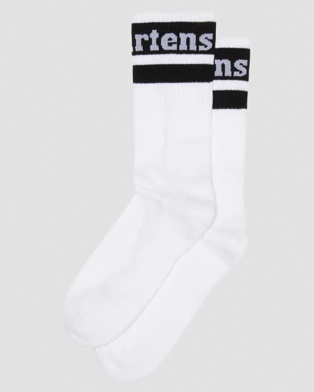 Shop Dr Martens Athletic Logo-Sokker I Bomuldsblanding White+Black Cotton Blendac681104