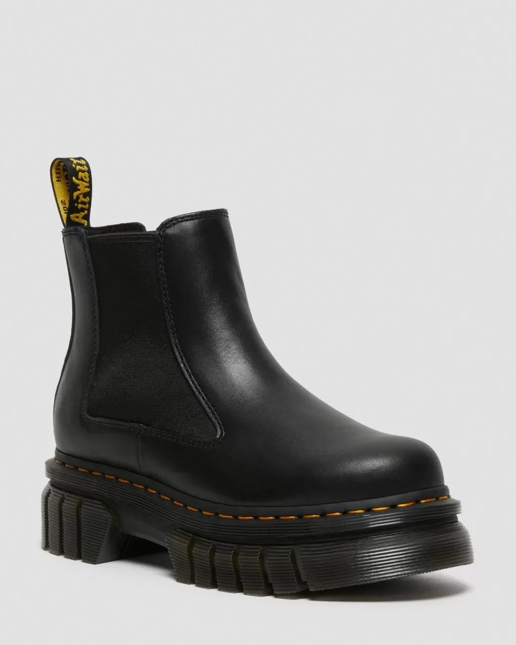 Clearance Dr Martens Audrick Chelsea-Støvler Med Platform I Nappa Lux-Laeder Black Nappa Lux27148001