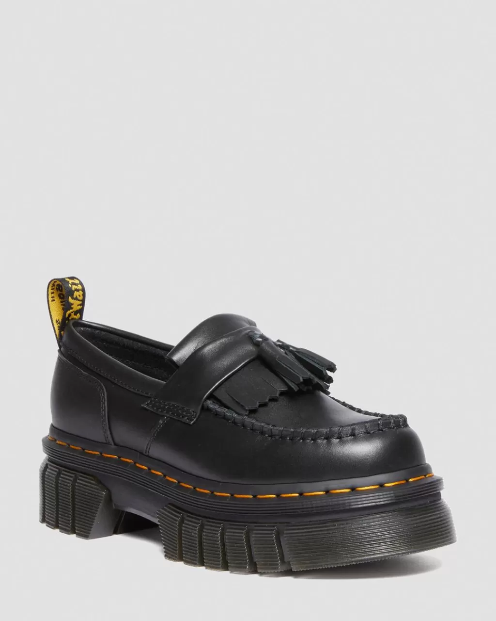 Sale Dr Martens Audrick Nappa Lux-Loafers Med Platform Black Nappa Lux30660001