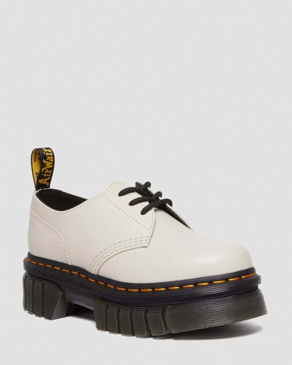 Cheap Dr Martens Audrick-Platformsko I Nappa Lux-Laeder Cobblestone Grey Nappa Lux27147055