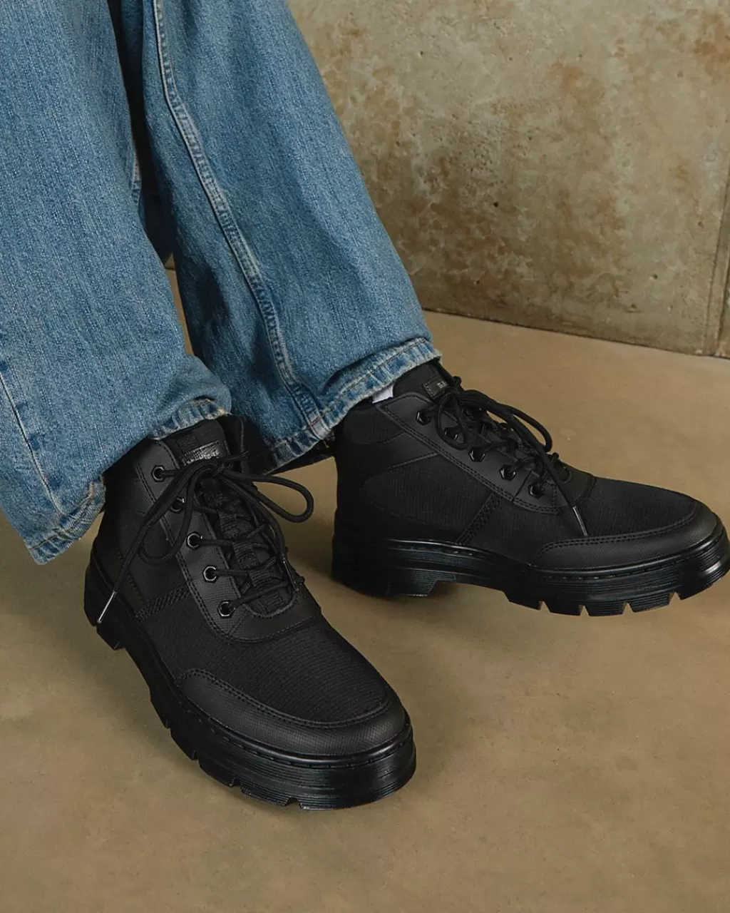 Online Dr Martens Bonny Tech Poly Utility Chukka-Støvler Black Element-Poly Rip Stop25703001