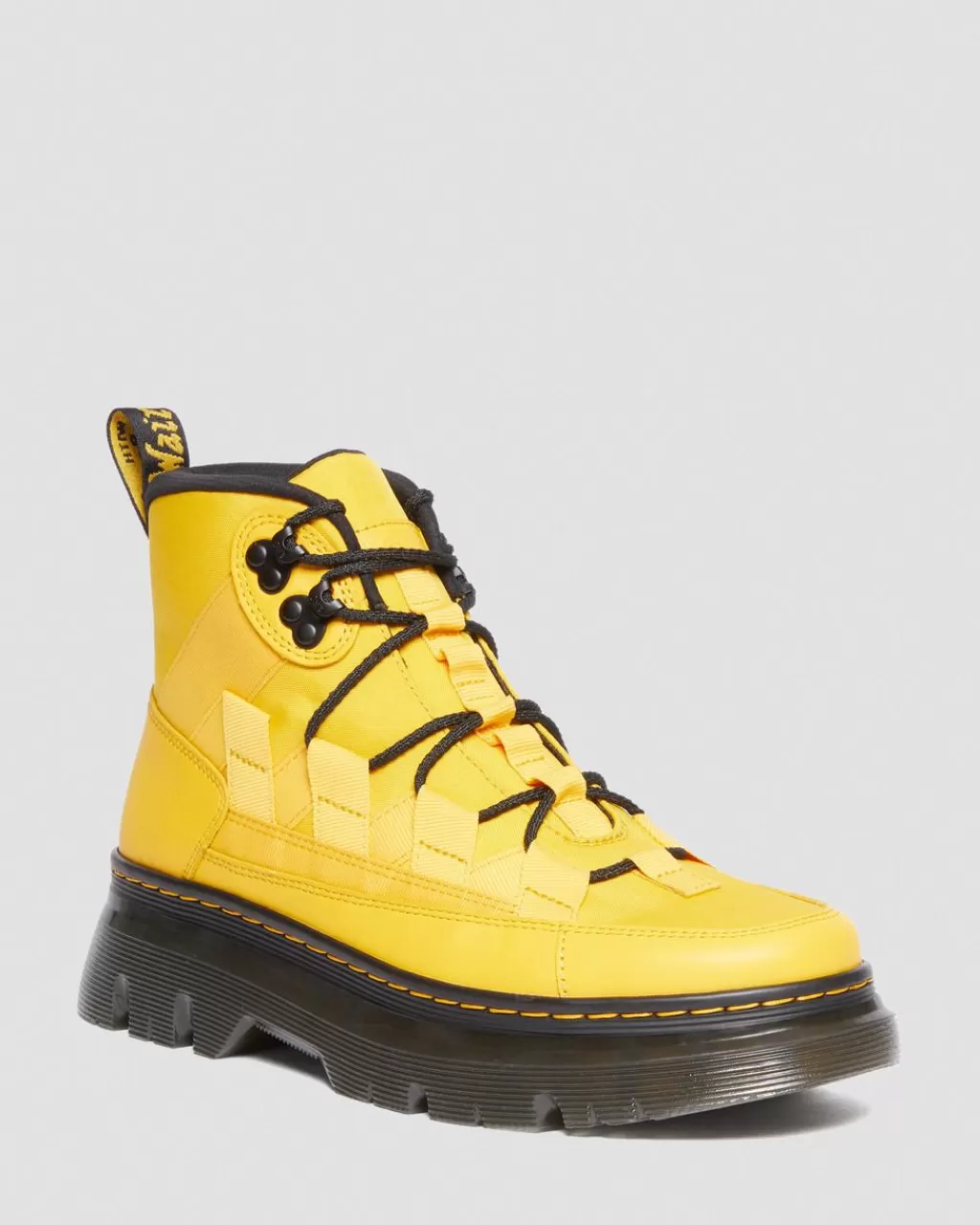 Shop Dr Martens Boury Nylon & Utility-Læderstøvler Dms Yellow Cyclone Nylon+Lapstone30840703