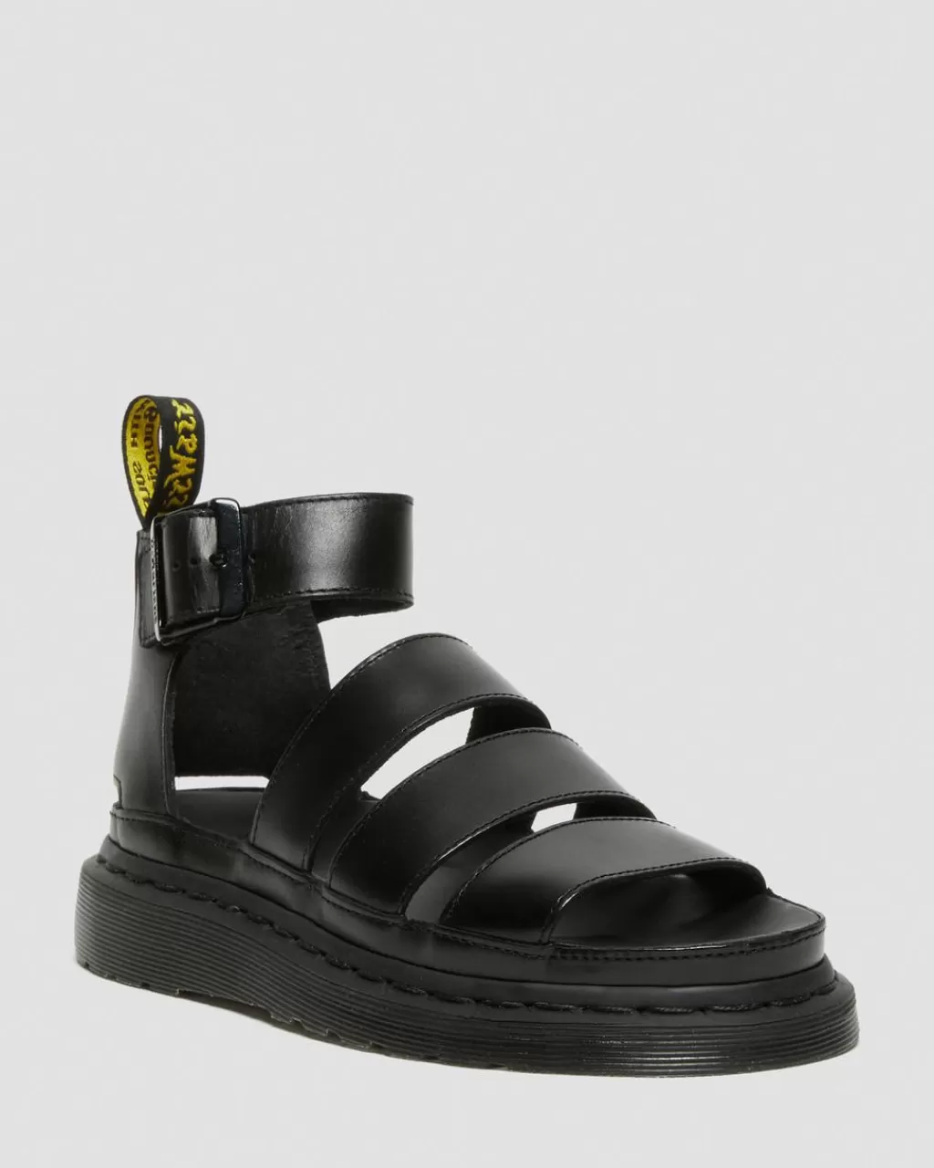 Cheap Dr Martens Clarissa Ii Leather Strap Sandals Black Brando24477001