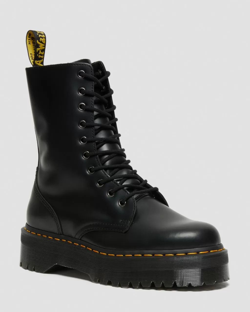 Cheap Dr Martens Jadon Hi-PlatformStøvler I Smooth Laeder Black Polished Smooth25565001