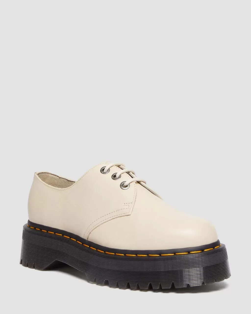 Hot Dr Martens Jadon Ii-Platformsko I Pisa-Laeder Parchment Beige Pisa30612292