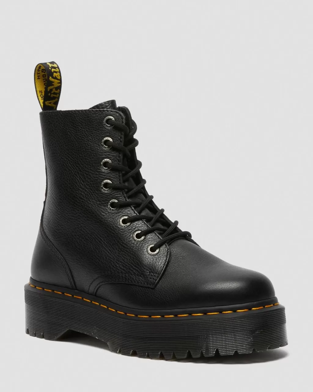 New Dr Martens Jadon Ii-PlatformStøvler I Pisa-Laeder Black Pisa26378001