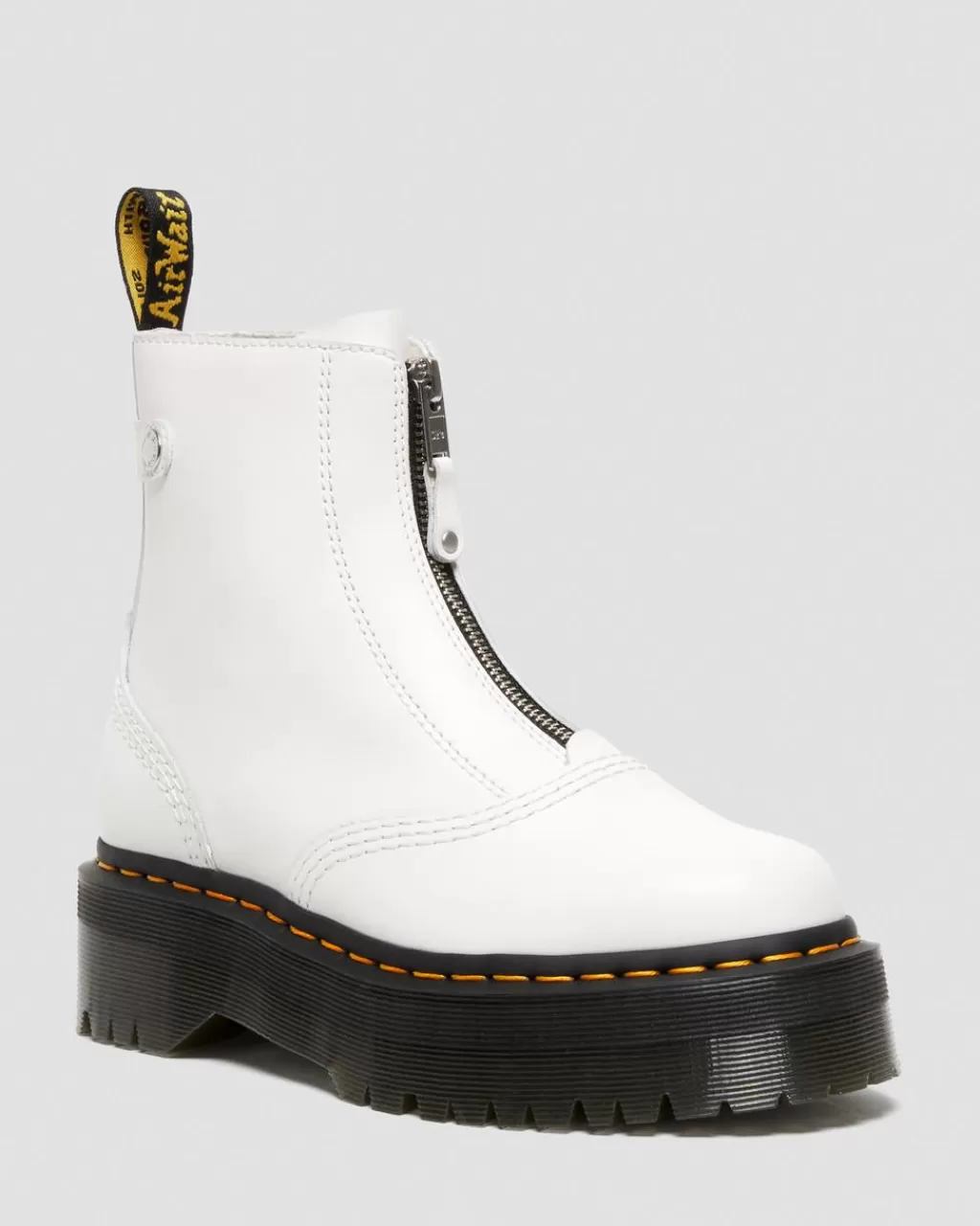 Best Dr Martens Jetta-PlatformStøvler I Laeder Med Lynlas White Sendal27656100