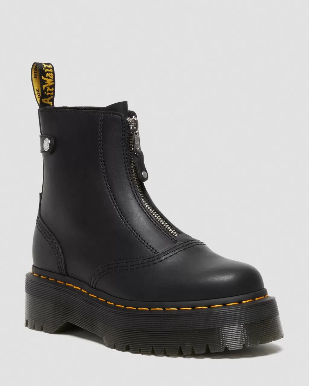 Shop Dr Martens Jetta-PlatformStøvler I Laeder Med Lynlas Black Sendal27656001