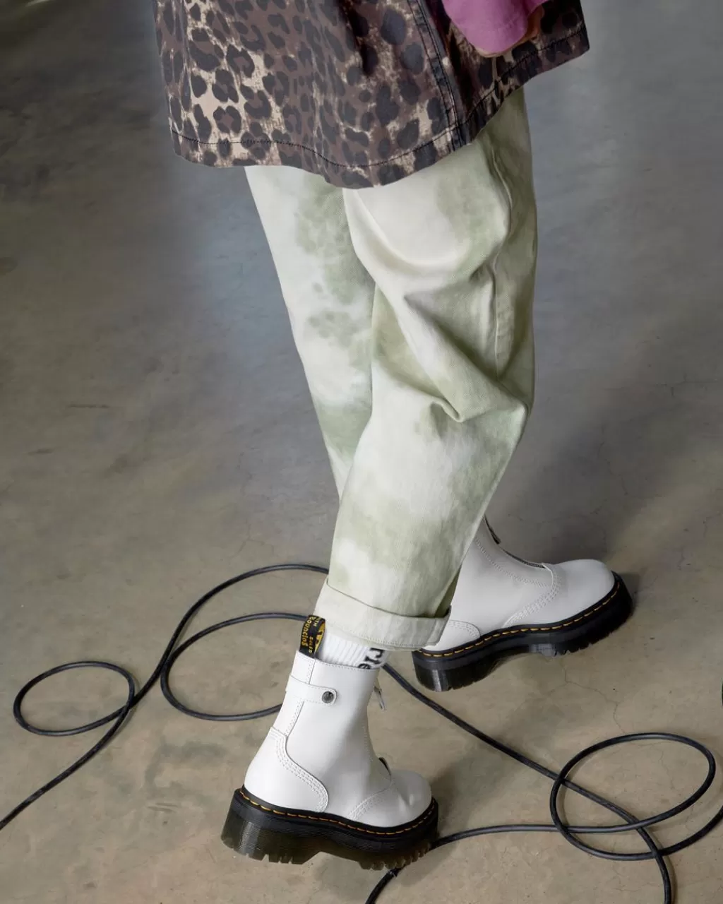 Best Dr Martens Jetta-PlatformStøvler I Laeder Med Lynlas White Sendal27656100