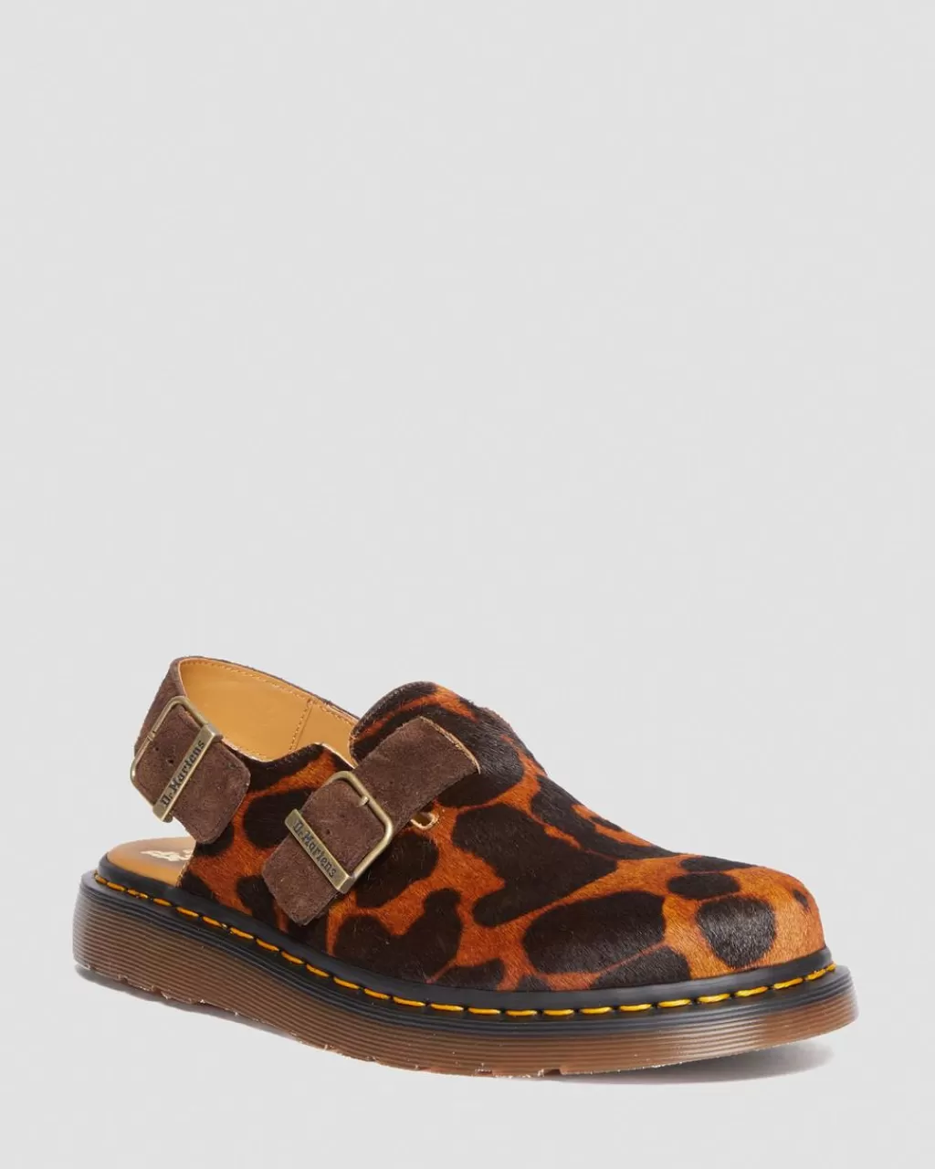 Store Dr Martens Jorge Made In England Hair On Slingback Mule Ocelot Hair On30566933