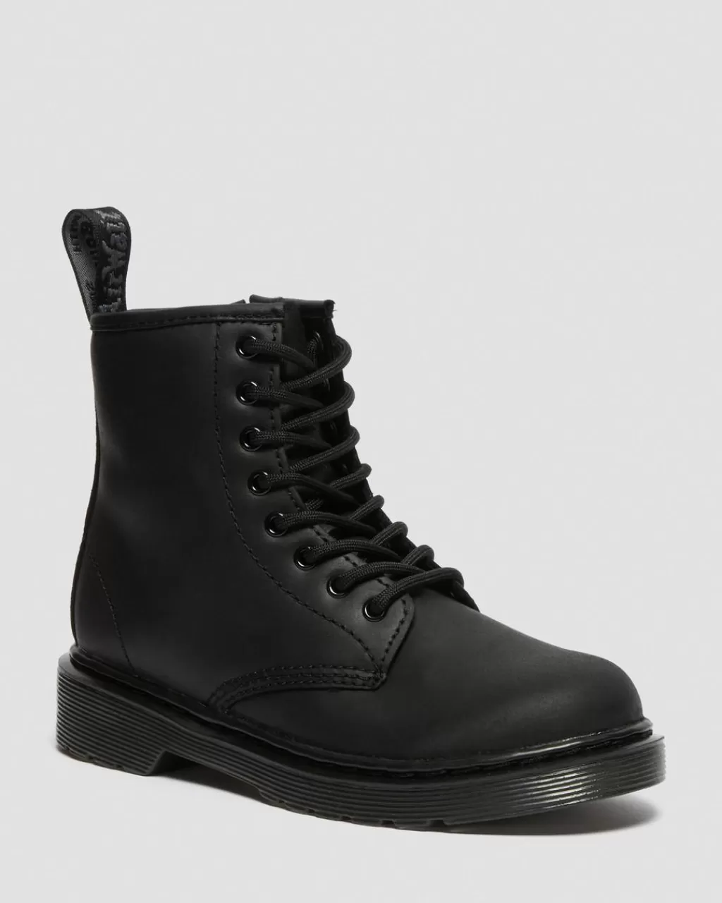 Hot Dr Martens Junior 1460 Serena-Læderstøvler Foret Med Imiteret Laeder Black Republic Waterproof26040001