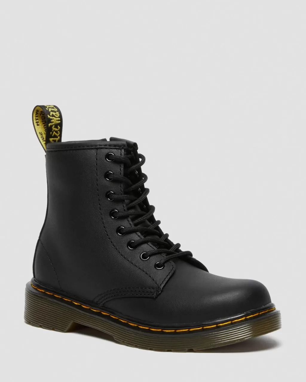 Hot Dr Martens Junior 1460-Snørestøvler I Softy T-Laeder Black Softy T15382001