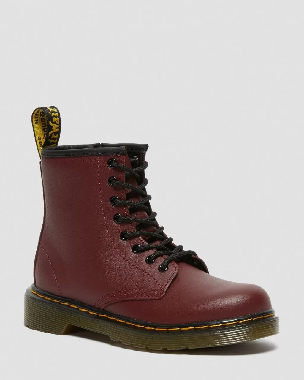 Discount Dr Martens Junior 1460-Snørestøvler I Softy T-Laeder Cherry Red Softy T15382601