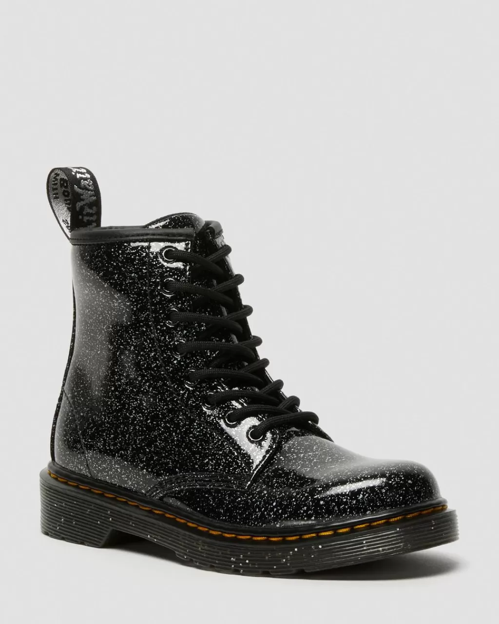 Online Dr Martens Junior 1460-Snørestøvler Med Glitter Black Cosmic Glitter27050001